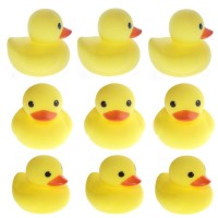 2 Inch Baby Bath Toys Rubber Duck 9 Pcs / Set