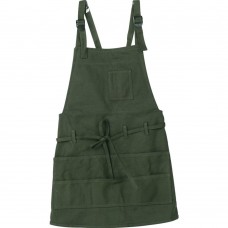 Canvas Artist Apron, Bib Apron With Adjustable Neck Strap & Waist Ties