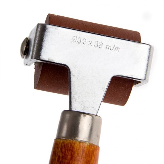 MyLifeUNIT: Rubber Brayer, Brayer Ink Roller, Soft Rubber Brayer Roller  with Wooden Handle