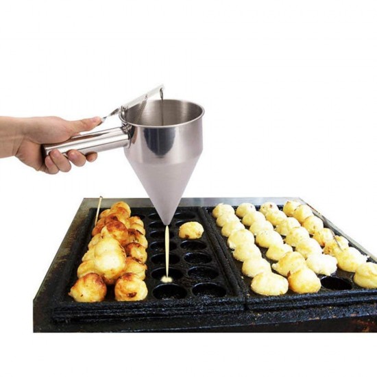 Pancake Batter Dispenser Funnel Cake Dispenser Stainless Steel Batter  Dispenser Multi-Caliber Baking Tool Cake Decorating Tool