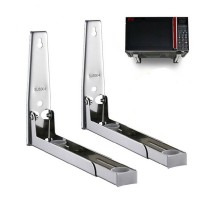 304 Stainless Steel Microwave Oven Wall Mount Bracket, Retractable Microwave Wall Stand Shelf Rack