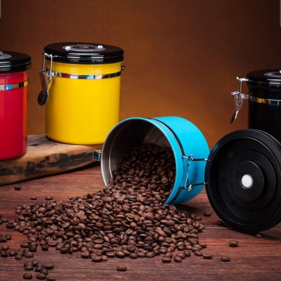 Mylifeunit Coffee Canister Stainless Steel Bean Container Mylifeunit Coffee Canister Stainless Steel Bean Container Storage 4 Colors Silver