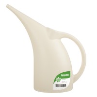 Plastic Small Watering Can for Indoor Plants, 1/2-Gallon (White)