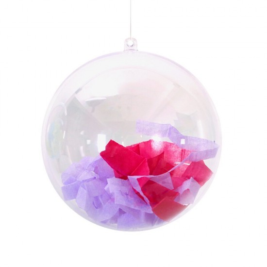 mylifeunit plastic ball ornament fillable 100mm clear mylifeunit plastic ball ornament fillable 100mm clear