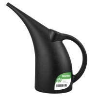 Plastic Watering Can, Elegant Watering Pot, 1/2-Gallon (Black)