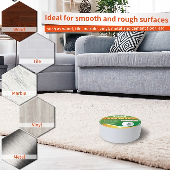 MyLifeUNIT: Carpet Tape Double Sided, Rug Tape for Hardwood Floors
