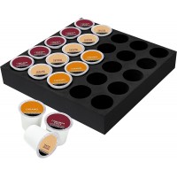 K Cup Organizer, 25 Slots Coffee Pod Holder for Drawer and Countertop