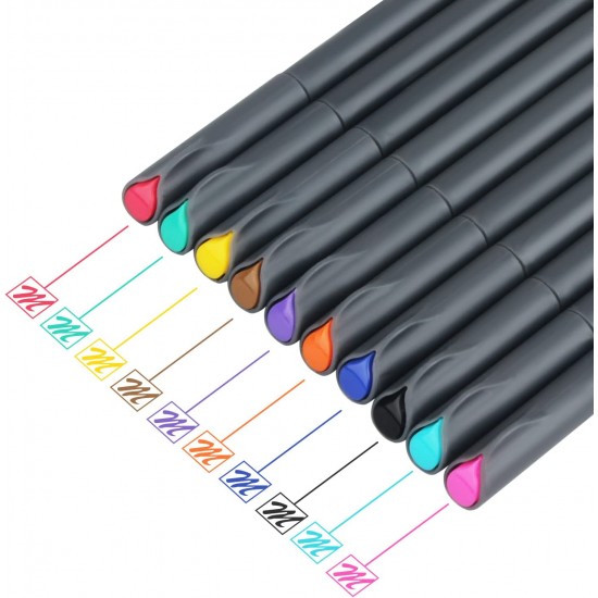 36 Colored Fineliner Pens Fine Tip Pens Porous Fineliner Color
