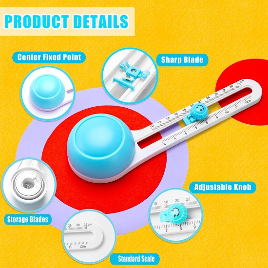 MyLifeUNIT: Circle Cutter, Circular Rotary Cutter for Paper Crafts