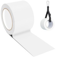 Gaffers Tape White, 3 Inch x 30 Yards, Black Heavy Duty Gaffer Tape with Waist Tape Holder for Professional Use