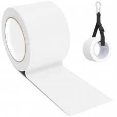 Gaffers Tape White, 3 Inch x 30 Yards, Black Heavy Duty Gaffer Tape with Waist Tape Holder for Professional Use