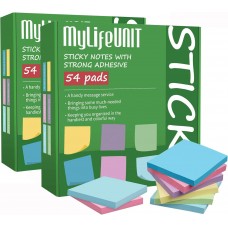 Sticky Notes 3x3, Bulk Pack 108 Note Pads 10800 Sheets for Daily Reminder, Self-Stick Notes with 6 Assorted Colors for Office School Home Notebook Supplies