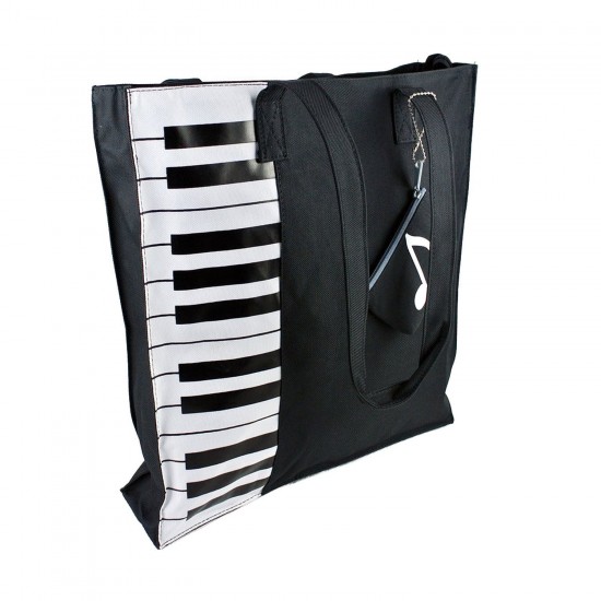 MyLifeUNIT: Piano Tote Bag, Nylon Piano Bag for Piano Books Piano Lessons