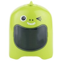 Automatic Pencil Sharpener, Cute Electrical Pencil Sharpener for School Office Supply (Green)