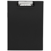 MyLifeUNIT Clipboard Folder with Pocket, Clipboard Writing Paper Holders for Letter Size or A4 Size (Black)
