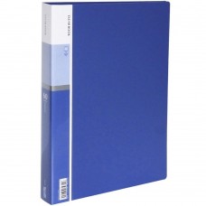 60-Pocket Business A4 Sheet Presentation Book, 120-Page Capacity for A4 and Letter Size Inserts (Blue)