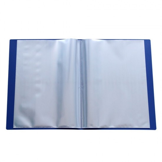 MyLifeUNIT 60 Pockets Presentation Book with Sheet Protectors Blue A4 Size Business Presentation Folders