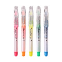 Chisel Tip Markers, Fluorescent Marker Pens and Highlighters, Pack of 5 Assorted Colors