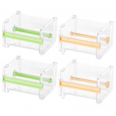 Washi Tape Dispenser, Office Acrylic Tape Holder Dispenser for Desk, 4 Pack