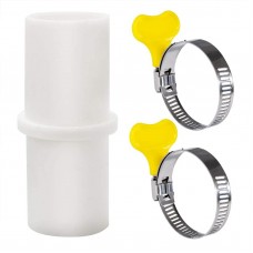 Washing Machine Drain Hose Connector, Washer Drain Hose Extension Adapter with 2 Hose Clamps, Fit for 0.8 Inch Hose