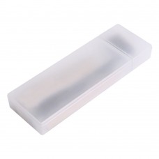 MyLifeUNIT Plastic Pen Case, Multipurpose Clear Pencil Box with Divided Storage Compartments