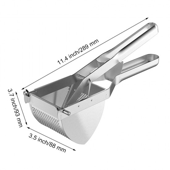 Vita Saggia Stainless Steel Potato Ricer and Masher, Heavy Duty, Premium Grade, Large Capacity, Vegetable Ricer and Fruit