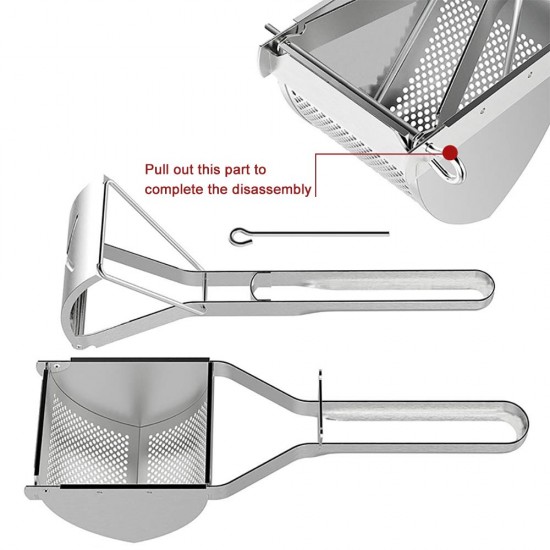 Vita Saggia Stainless Steel Potato Ricer and Masher, Heavy Duty, Premium Grade, Large Capacity, Vegetable Ricer and Fruit