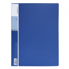 30-Pocket Protector Presentation Book, A4 Size, 60-Page Capacity, Available for Report Sheets, Artworks, Music Sheets, Clippings (Blue)