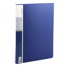 20-Pocket Protector Presentation Book, A4 Size, 40-Page Capacity, Available for Report Sheets, Artworks, Music Sheets, Clippings (Blue)