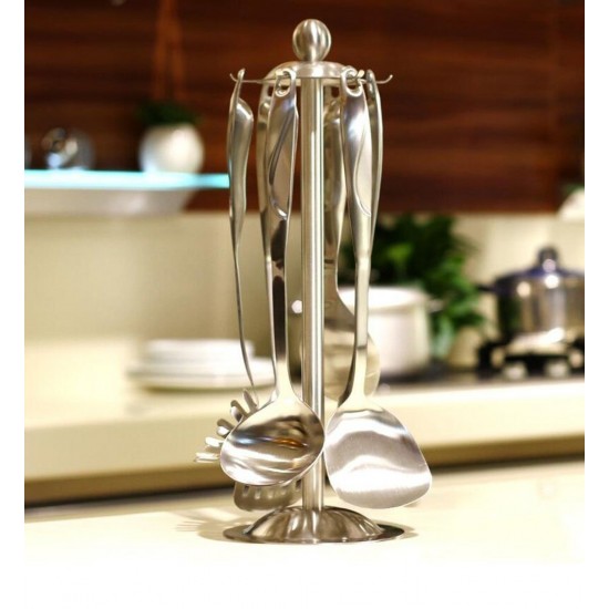 Mylifeunit Kitchen Utensil Holder Organizer 360 Degree Rotating Mylifeunit Kitchen Utensil Holder Organizer 360 Degree Rotating Carousel With Six Hooks