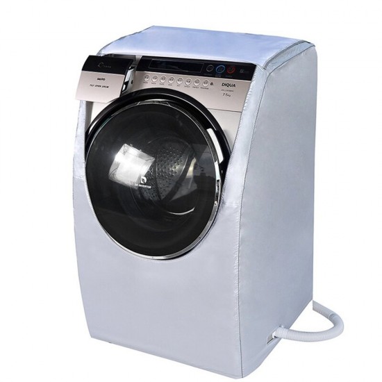 Mylifeunit Silver Small Size Front Load Washer Washing Machine Cover
