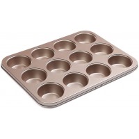 Mini Muffin Pan, 12 Cups Cupcake Pan with Nonstick Coating